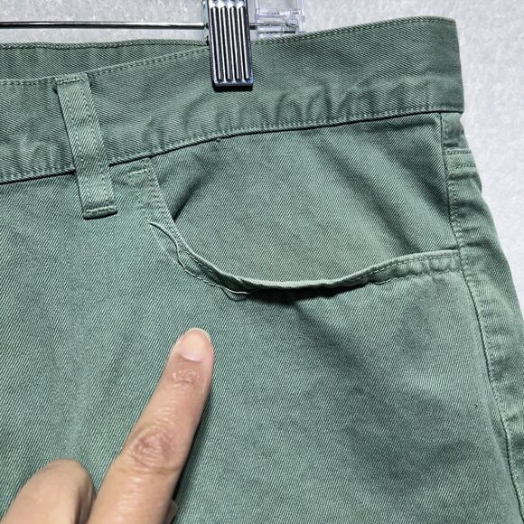 Club Monaco Jeans Mens Size 34x32 Green Straight Leg Cotton Pockets Denim Casual - Picture 3 of 12